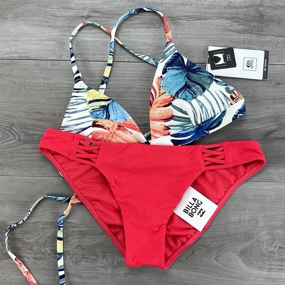 ☀️BILLABONG☀️RIP CURL☀️ SAYULITA CROSS BACK TRI SOL SEARCHER TROPIC BIKINI